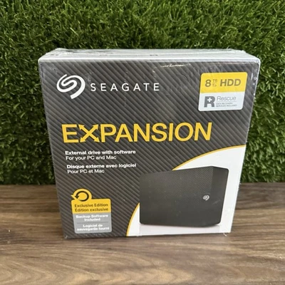 Seagate Expansion Desktop 8TB HDD External Hard Drive For PC & Mac - Image 1 of 4