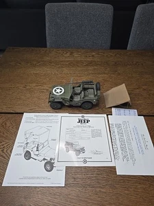 World War II WW2 Willy's Scout Jeep Danbury Mint Replica 1:16 DieCast - Picture 1 of 24