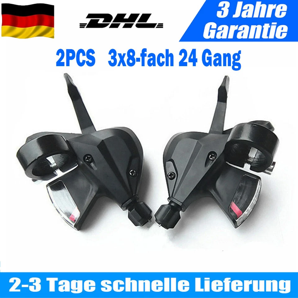 2X 3x8- fach 24Gang Schaltung Fahrrad Schalthebel Kit für Shimano Altus SL-M310 - Bild 1 von 4