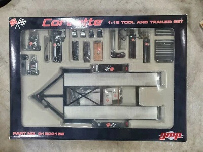 NIB Corvette 1:18 Tool & Trailer Set By gmp Die Cast Car Model Accessory Set - Image 1 of 4