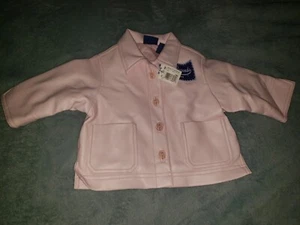 NWOT Little Legends baby Coat Girls sz 3/6M Pink color Faux Leather Jacket - Picture 1 of 8