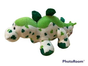 Tréboles de peluche de dinosaurio Webkinz Lucky Dino Ganz retirado HM712 *Sin código* Relleno - Imagen 1 de 11
