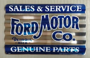 Ford Schild gewellt / US car /  ca. 45,5 x 29cm - Bild 1 von 1