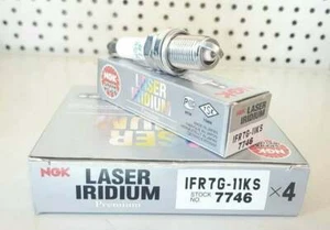 Honda Civic Type R NGK Laser Iridium Spark Plugs EP3 K20A Set of 4 IFR7G-11KS - Picture 1 of 2