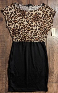 Mini Vestido Para Mujer Forever 21 Estampado Guepardo Talla S Estampado Animal Nuevo Con Etiquetas Hecho en EE. UU. - Imagen 1 de 14