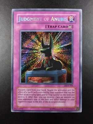 YUGIOH 2003 | JUDGMENT OF ANUBIS | DCR-105 | NA PRINT | SECRET RARE | NM - MINT - Bild 1 von 4