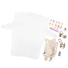 1 set Weaving Plastic Mesh Plastic Mesh Kit With Metal Chain Buckle DIY Bag