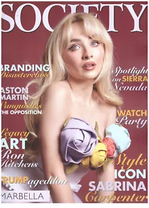 SOCIETY MAGAZINE: SABRINA CARPENTER / MEGHAN FOX - Picture 1 of 1