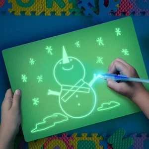 Fluorescence Drawing Board With Light For Children Painting Educational Toy - Picture 1 of 8