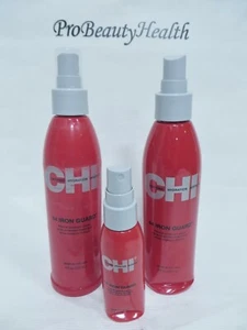 CHI 44 IRON GUARD Thermal Protection Spray 8 oz & travel 2 oz 3 bottles Scuffed! - Picture 1 of 2