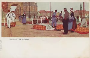 AK Niederlande Kaasmarkt te Alkmaar 1904 ungelaufen - Bild 1 von 2