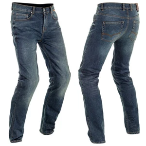 RICHA TROJAN "single layer" Reinforced Denim Cordura Fibre Motorbike Armour Jeans - Bild 1 von 3