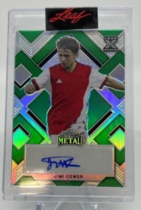 2022 Leaf Metal Soccer JIMI GOWER Rookie XRC Autograph 8/8 Green Parallel - Picture 1 of 2