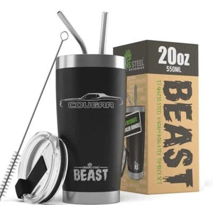 1971-73 Mercury Cougar Hardtop BEAST 20oz / 30oz Stainless Steel Tumbler - Picture 1 of 19