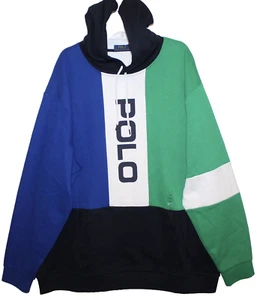 Polo Ralph Lauren Grande Alto Para Hombres Azul Verde Blanco Sudadera con Capucha Pullover Chaqueta Nueva con Etiquetas 3XLT - Imagen 1 de 4