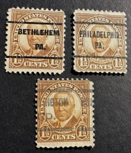 3 - 1930 US Stamp Scott #684 - 1 1/2 Cent Precancels - Harding - Pennsylvania - Picture 1 of 2