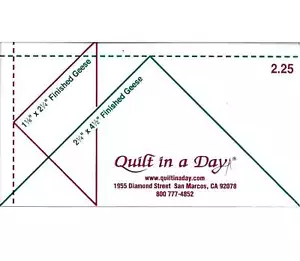 2,25 Fliegende Gänse Lineal von Quilt an einem Tag - Bild 1 von 1