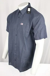 Neu Travis Mathew XL Button Down Kurzarm Hemd Home of the free Modell blau - Bild 1 von 4