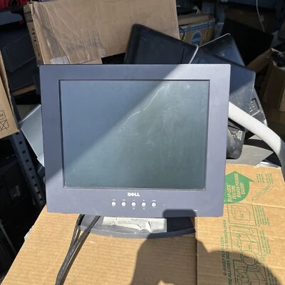 15" Dell LCD Monitor E151FP with VGA & Power Cables. Includes stand. Working - Image 1 of 3
