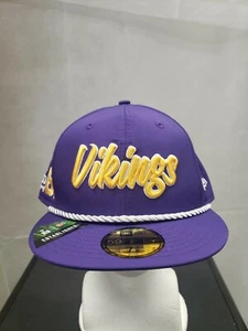 NWS Minnesota Vikings New Era 59fifty 7 7/8 NFL100 - Picture 1 of 10