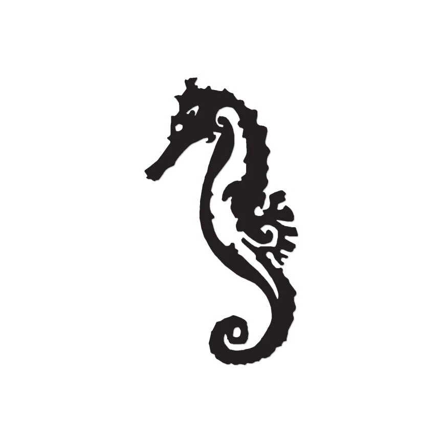 SOUTHERN DECALZ Seahorse Sea Horse - Vinyl Decal Sticker - Multiple Colors & Sizes - ebn3708