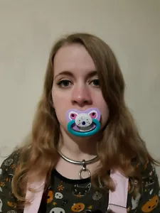 Erwachsene Schnuller Schnuller Dummy aus der gepunkteten Windel Koala Design - Bild 1 von 3