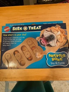 Spot Seek A Treat Shuffle Bone Dog IQ Puzzle - Picture 1 of 5