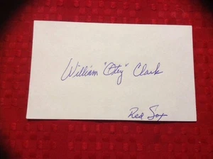 William Otey Clark 1915-2010 Autographed 3x5 Index Card Signed Autograph - Picture 1 of 1