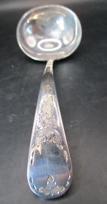 RARO ABEDUL REGENCIA PLATO REINA MARÍA PLATA PLATO SALSA SALSA SALSA CUCHARÓN 5.75" Foto 1 de 4