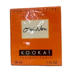 Vintage KOOKAI Oui-Non EDT Perfume Spray 30ml New with Box Sealed Unused 90s - Picture 1 of 7