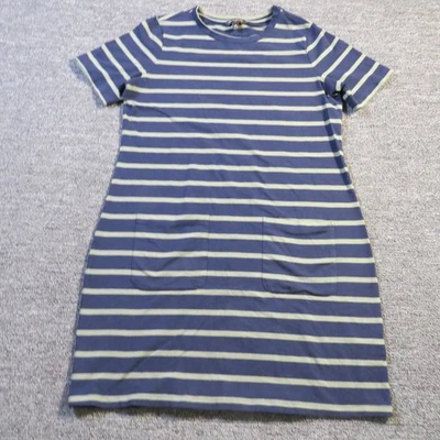 Платье женское Banana Republic среднее в полоску с карманами с коротким рукавом повседневное рабочее - Изображение 1 из 4