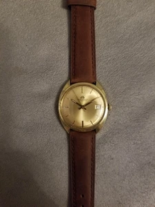 Bucherer Fecha AS 1903 Automático 21 Joyas Hombre PLACA DORADA G20 Suiza Funcionando Años 60 - Imagen 1 de 17