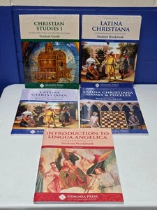 Lot of 5 - Memoria Press Student Books - Latin, Lingua Angelica - Picture 1 of 7