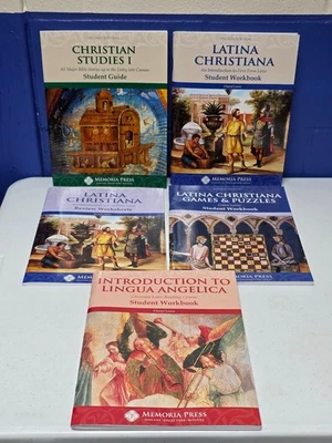 Lot of 5 - Memoria Press Student Books - Latin, Lingua Angelica - Image 1 of 4