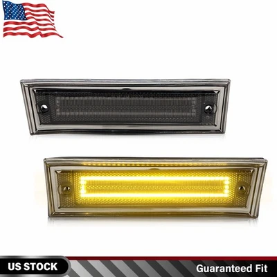 2X Luz LED ámbar para parachoques delantero lateral para camioneta Chevy GMC 1981-1991 Foto 1 de 4