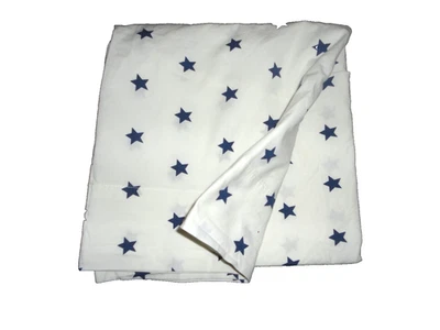 POTTERY BARN KIDS BLUE & WHITE STARS (1) STANDARD PILLOWCASE 20X28 - Image 1 of 4