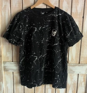 WXYZ Mens Large  Skull T-Shirt Black Short Sleeve - Picture 1 of 6