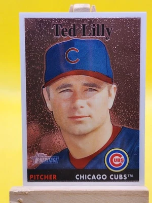 2007 Topps Heritage #THC28 Ted Lilly Chrome #/1958 Chicago Cubs - NM/MT - Image 1 of 2