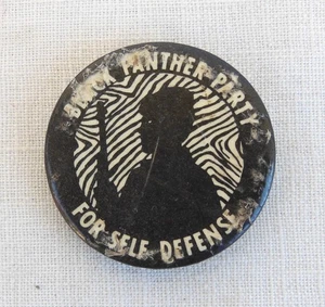 1967 Black Pather Party For self Defence Pinback Button - Picture 1 of 4