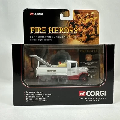 Camión de avería Corgi Diecast 1:64 - Fire Heroes #90016 Mack Baltimore FD (2001) Foto 1 de 4
