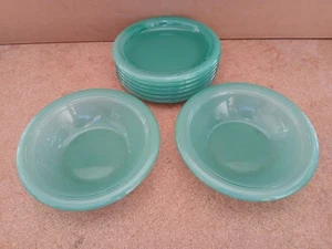 Juego de ensaladas de vaso verde 6 platos y 2 tazones plato de ensalada ensaladera - Imagen 1 de 6