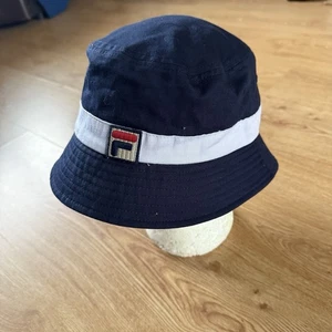 Fila Herren Basil Vintage Fischerhut Navy Freizeit Hooligan Indie Britpop Festival - Bild 1 von 3