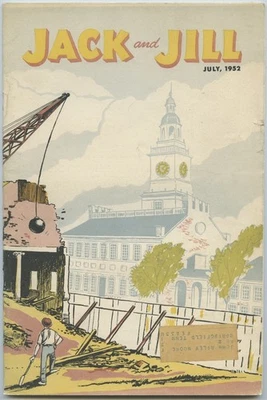 Jack and Jill Magazine July 1952 Volume 14 Vintage Curtis Publishing - Image 1 of 3