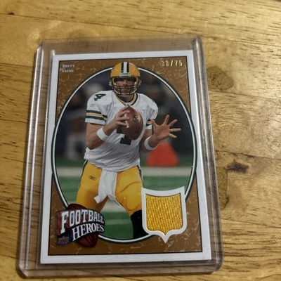 2008 Upper Deck Football Heroes - Brett Favre #6 Bronze Jerseys /75 (MEM) - Image 1 of 2