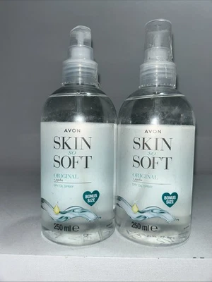 2 nuevos spray corporal de aceite seco original Avon Skin So Soft 250 ml cada uno falta tapa Foto 1 de 4