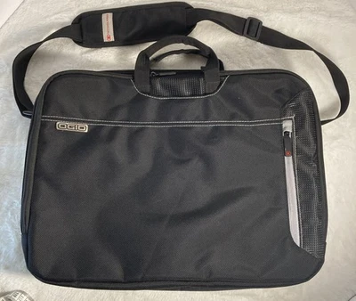Bolsa carteiro de ombro Ogio B6 Portfolio laptop preta 16" acessório de bagagem  - Imagem 1 de 4