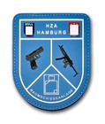 HZA Hamburg Raumschießanlage Patch -fluoreszierend- Rubberpatch, Klett -Neu-