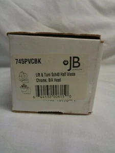 JB Sch 40 PVC Lift and Turn Half Waste Chrome - Picture 1 of 2