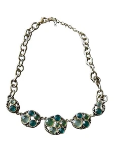 Napier Gold Tone Necklace Faceted Pieces 19-1/2”L Excellent Used Condition - Picture 1 of 15