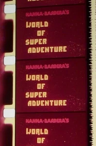 WORLD OF SUPER ADVENTURE HANNA-BARBERA SHORT 16MM FILM MOVIE ROLLED NO REEL Aa8 - Picture 1 of 13
